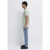 Mavi 0610360-71464 Mavi Logo Baskılı Yeşil İnterlok Tişört