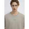 Mavi 0613348-70352 Mavi Jeans Baskılı Bej Tişört