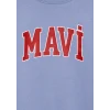 Mavi 7610393-70855 Mor Logo Baskılı Mor Tişört