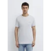 Mavi 0610360-70799 Mavi Logo Baskılı Mavi İnterlok Tişört