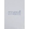 Mavi 0610360-70799 Mavi Logo Baskılı Mavi İnterlok Tişört