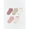 LCW baby Pembe Kız Bebek Patik Çorap 5li