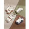 LCW baby Ekru Erkek Bebek Desenli Patik Çorap 5li