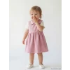 LCW baby Pembe Bebe Yaka Kız Bebek Elbise ve Tişört
