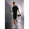 Defacto F8393AXBK27 Siyah Standart Fıt Sporcu Kısa Paça Modal Şort