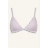 Defacto F5037AXPR337 Mor Dantelli Simli Dantel Kapsız Pedsiz Balensiz Triangle Bra