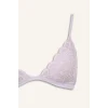 Defacto F5037AXPR337 Mor Dantelli Simli Dantel Kapsız Pedsiz Balensiz Triangle Bra