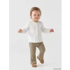 LCW baby Ekru Nakışlı Kız Bebek Takım