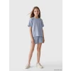 LCW Kids Mavi Kız Çocuk Şortlu Takım