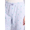 Defacto H5836AXPR317 Mor %100 Pamuk Regular Fıt Kısa Kollu Geniş Paça Pantolon 2li Takım