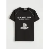 LCW Kids Antrasit Erkek Çocuk PlayStation Baskılı Tişört