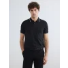 LCWAIKIKI Classic Siyah Polo Yaka Pike Erkek Tişört