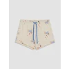 LCW DREAM Bej Köpek Baskılı Kadın Şortlu Pijama Takımı