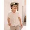 LCW Kids Bej Resort Yaka Erkek Çocuk Gömlek
