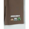 LCW Kids Kahverengi Minecraft Baskılı Erkek Çocuk Şort