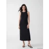 LCW Comfort Siyah Dokulu Uzun Elbise