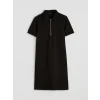 LCW EVERYDAY Siyah Polo Yaka Soft Touch Mini Elbise