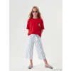 LCW Kids Kırmızı Nostaljik Maymun Baskılı Unisex Çocuk Tişört