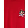 LCW Kids Kırmızı Nostaljik Maymun Baskılı Unisex Çocuk Tişört