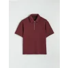 XSIDE Bordo Polo Yaka Erkek Tişört