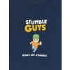 LCW Kids Lacivert Stumble Guys Baskılı Erkek Çocuk Tişört