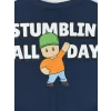 LCW Kids Lacivert Stumble Guys Baskılı Erkek Çocuk Tişört