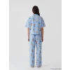 LCW DREAM Ekru Ayı Teddy Baskılı Kadın Pijama Takım