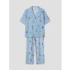 LCW DREAM Ekru Ayı Teddy Baskılı Kadın Pijama Takım