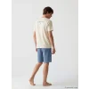 LC WAIKIKI Mavi Standart Kalıp Erkek Şortlu Pijama Takımı
