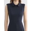 LCWAIKIKI Classic Lacivert Polo Yaka Soft Touch Elbise