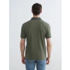 LCWAIKIKI Classic Haki Polo Yaka Erkek Dokulu Tişört