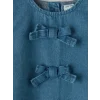 LCW baby Mavi Fiyonklu Kız Bebek Jean Elbise
