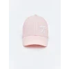 LCW ACCESSORIES Pembe Fiyonk Nakışlı Kız Çocuk Kep Şapka