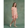 LCW Kids Pembe Çiçekli Kız Çocuk Elbise