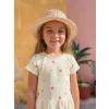 LCW Kids Ekru Çiçekli Kız Çocuk Tişört ve Pantolon