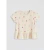 LCW Kids Ekru Çiçekli Kız Çocuk Tişört ve Pantolon