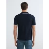 LCWAIKIKI Classic Lacivert Polo Yaka Erkek Dokulu Tişört