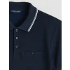 LCWAIKIKI Classic Lacivert Polo Yaka Erkek Dokulu Tişört
