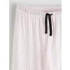 LCW DREAM Ekru Gömlek Yaka Çizgili Kadın Pijama Takım