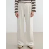 LCW Modest Bej Beli Lastikli Soft Touch Kadın Eşofman Altı