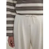 LCW Modest Bej Beli Lastikli Soft Touch Kadın Eşofman Altı