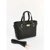 LCW ACCESSORIES Siyah Deri Görünümlü Kadın Omuz Çantası