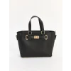 LCW ACCESSORIES Siyah Deri Görünümlü Kadın Omuz Çantası
