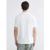 XSIDE Beyaz Polo Yaka Erkek Tişört