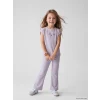 LCW Kids Lila Baskılı Kız Çocuk Takım