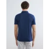 LCWAIKIKI Classic İndigo Polo Yaka Pike Erkek Tişört