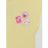 LCW Kids Sarı Baskılı Kız Çocuk Takım