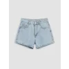 LCW Kids Mavi Taşlı Kız Çocuk Jean Şort
