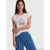 LCW DREAM Lacivert Baskılı Kadın Kaprili Pijama Takımı