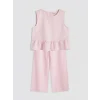 LCW Kids Pembe Kız Çocuk Bluz ve Pantolon Takım